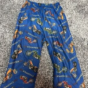 Kids Chopper Motorcycle Pajamas - Blue 4